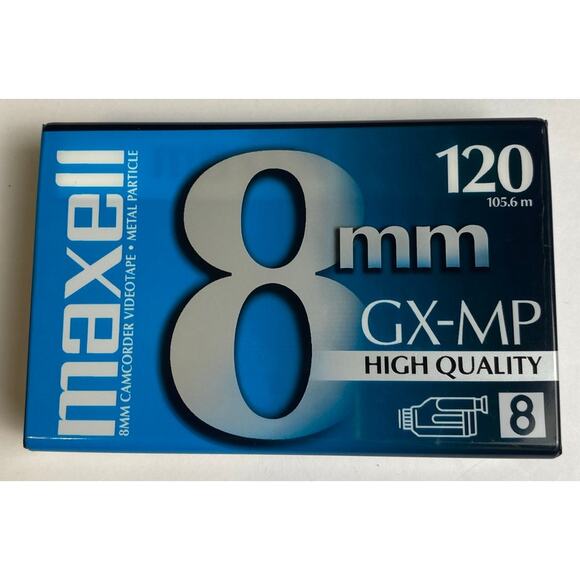 Maxell 8mm GX-MP High Quality Camcorder Cassette Videotape 120 Minutes - Picture 1 of 4